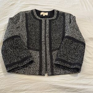 Etcetera Woman’s Luxury Tailored Professional Career Tweed Zip Up Jacket